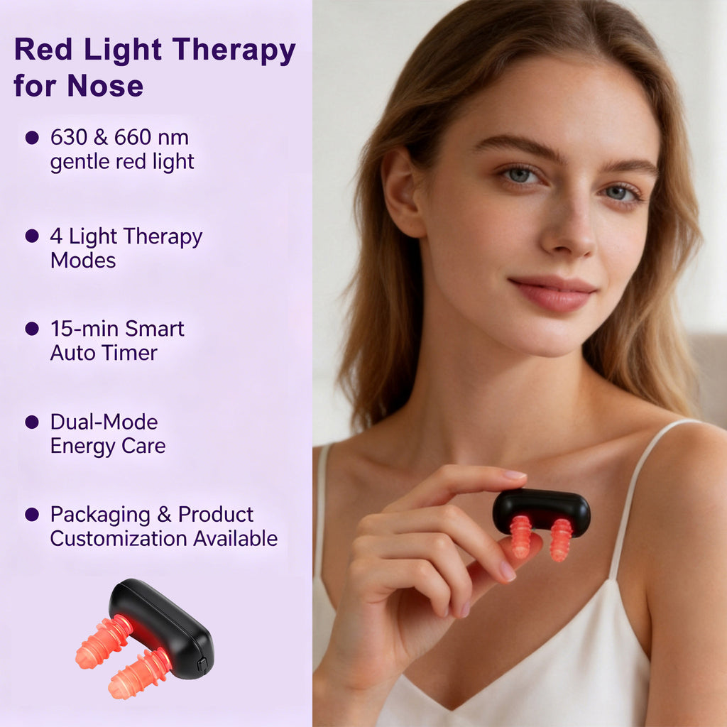 Nasal Red Light Therapy Device RN-01 | Portable 4-Level Nose Care