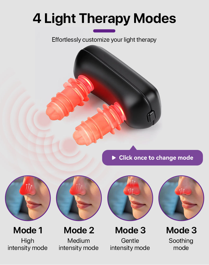 Nasal Red Light Therapy Device RN-01 | Portable 4-Level Nose Care