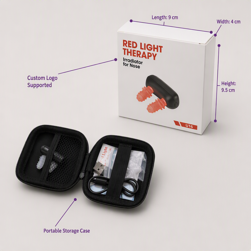 Nasal Red Light Therapy Device RN-01 | Portable 4-Level Nose Care